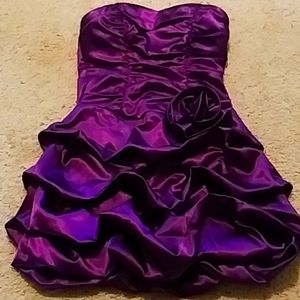 Ruby rock Purple strapless dress size 5